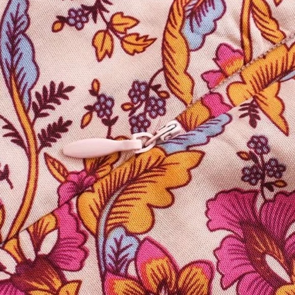 Boho Floral Gypsy Print HighNeck Halter Dress Pink - Picture 6 of 7